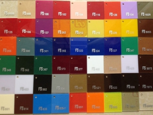 Bảng mã màu Mica